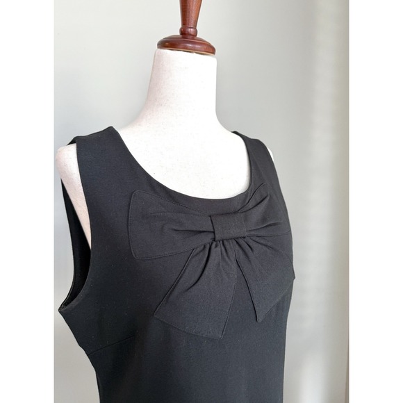 Banana Republic Women's Sleeveless Top Front Bow Accent Black M - Picture 2 of 6